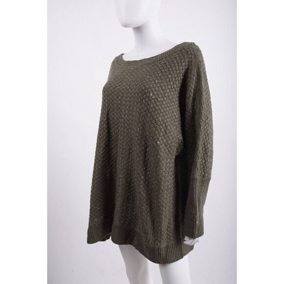 Lane Bryant Womens Sweater Plus Size 18-20 Olive Green Woven Knit Textured NWT - Picture 3 of 6